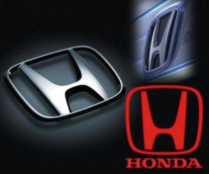 пазл Honda Logo, японская марка автомобилей